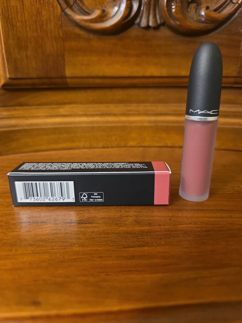 MAC Powder Kiss Liquid Lipcolour, Pink Roses 973, .17oz--NIB